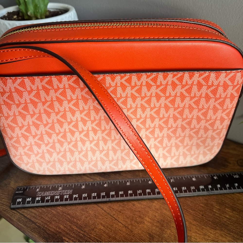 Michael Kors Vibrant Orange Ombré Crossbody Bag - Picture 3 of 8